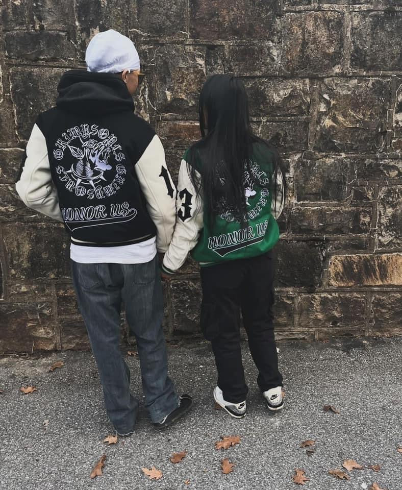 Grimy Souls x HonorU$ varsity Jacket